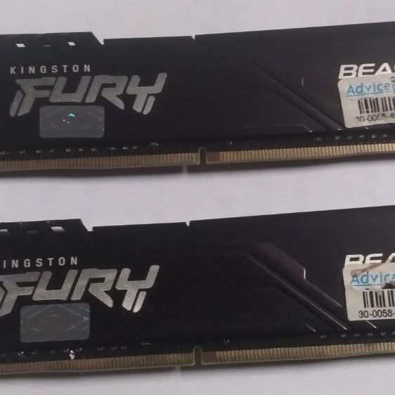 ที่เก็บข้อมูลและเมมโมรี่การ์ด แรม RAM DDR4(3200) 8GBx2 KINGSTON FURY BEAST
