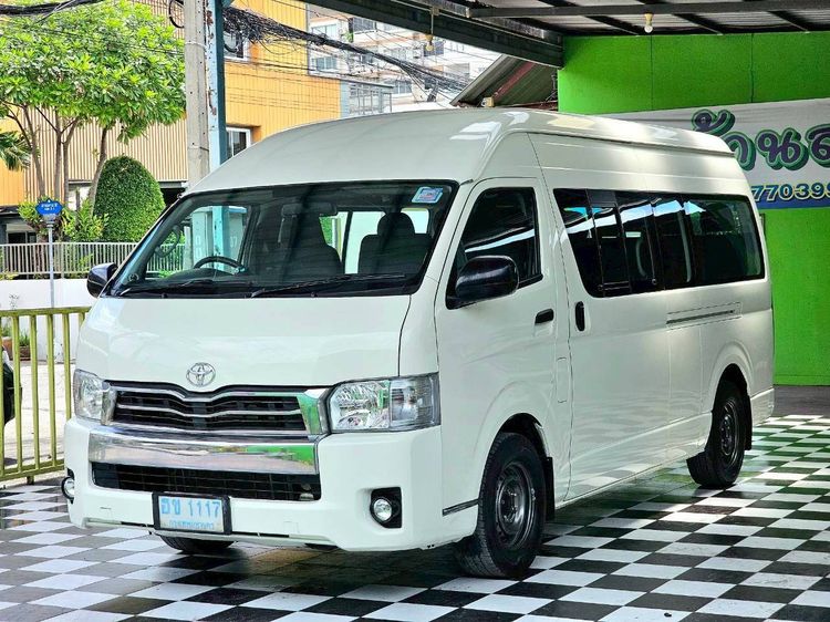 Toyota Commuter 2009 2.5 Van ดีเซล ไม่ติดแก๊ส เกียร์ธรรมดา ขาว รูปที่ 2