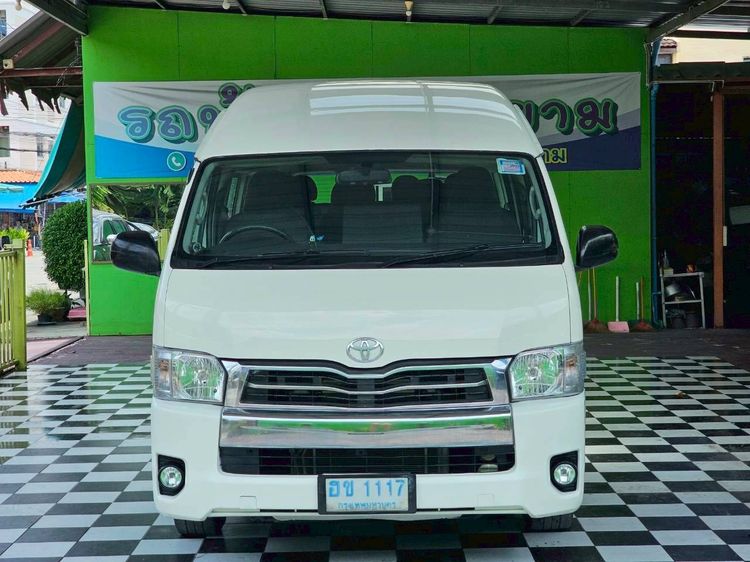 Toyota Commuter 2009 2.5 Van ดีเซล ไม่ติดแก๊ส เกียร์ธรรมดา ขาว รูปที่ 3