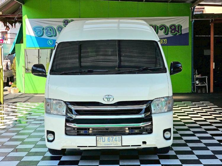 Toyota Commuter 2011 2.5 Van ดีเซล ไม่ติดแก๊ส เกียร์ธรรมดา ขาว รูปที่ 3
