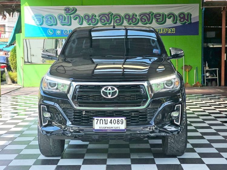 Toyota Hilux Revo 2018 2.4 Prerunner E Plus Pickup ดีเซล ไม่ติดแก๊ส เกียร์ธรรมดา ดำ รูปที่ 3
