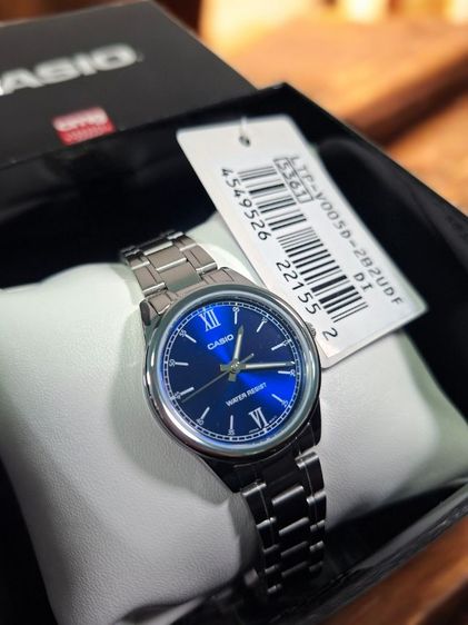 CASIO รุ่น LTP-V005D-2B2UDF หน้าปัดน้ำเงิน