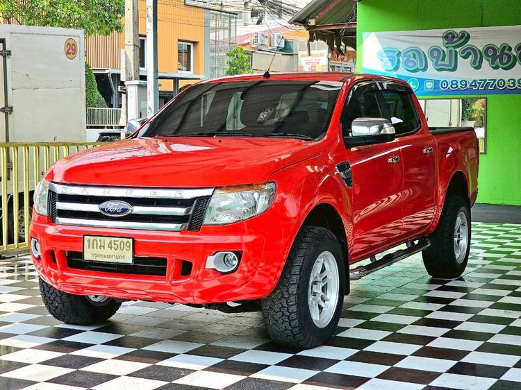 Ford Ranger 2013 2.2 XLT 4WD Pickup ดีเซล ไม่ติดแก๊ส เกียร์ธรรมดา แดง รูปที่ 2