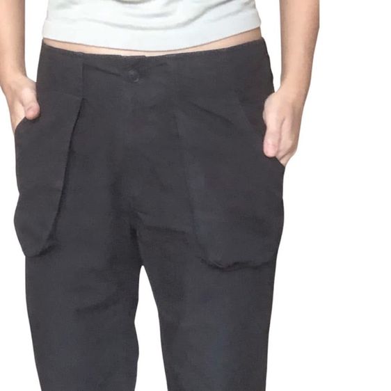 กางเกงคาร์โก้ผู้หญิง น้ำตาล ดำ ผ้าฝ้าย สภาพดีเริ่ด รูปที่ 11