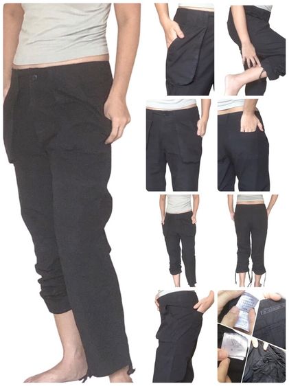 กางเกงคาร์โก้ผู้หญิง น้ำตาล ดำ ผ้าฝ้าย สภาพดีเริ่ด รูปที่ 15