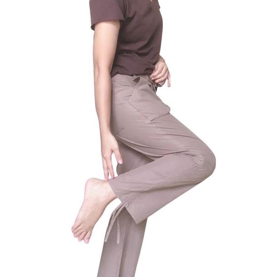 กางเกงคาร์โก้ผู้หญิง น้ำตาล ดำ ผ้าฝ้าย สภาพดีเริ่ด รูปที่ 2