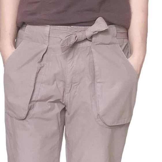 กางเกงคาร์โก้ผู้หญิง น้ำตาล ดำ ผ้าฝ้าย สภาพดีเริ่ด รูปที่ 4