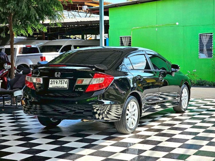 Honda Civic 2013 1.8 E i-VTEC Sedan เบนซิน ไม่ติดแก๊ส เกียร์อัตโนมัติ ดำ รูปที่ 4