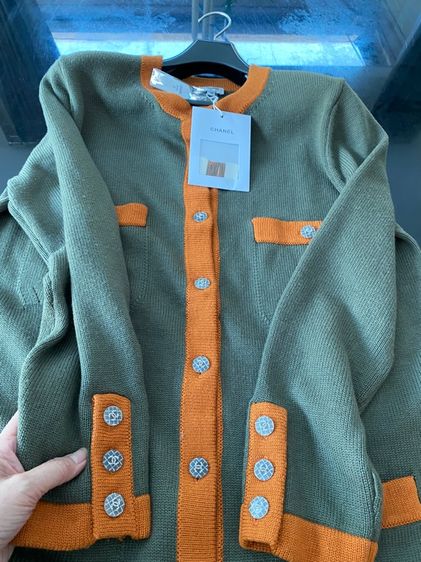 ชาแนล เดรสเนื้อผ้าไหมพรมฝรั่งเศส สภาพใหม่เอี่ยม รูปที่ 14