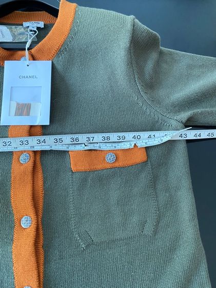 ชาแนล เดรสเนื้อผ้าไหมพรมฝรั่งเศส สภาพใหม่เอี่ยม รูปที่ 11