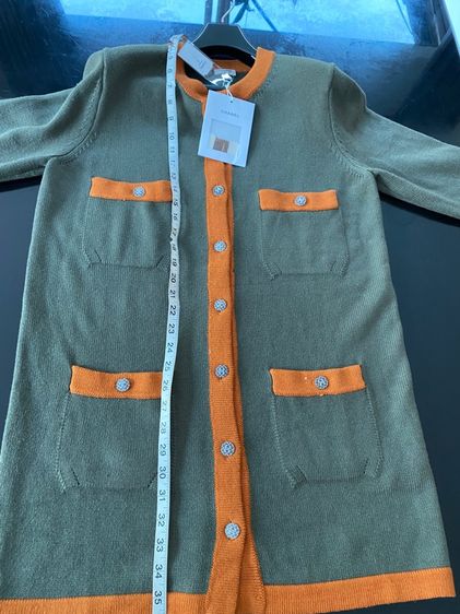 ชาแนล เดรสเนื้อผ้าไหมพรมฝรั่งเศส สภาพใหม่เอี่ยม รูปที่ 15