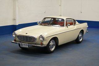 1968 Volvo P1800S Coupe สปอร์ต 2 ประตู รถสวยระดับตำนาน น่าสะสม สีขาว ภายในแดง เกียร์ธรรมดา