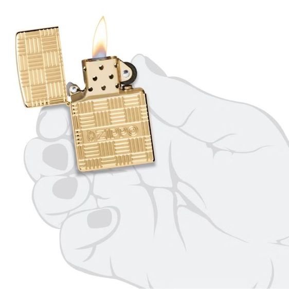 ไฟแช็คซิปโป้สีทอง รูปที่ 7