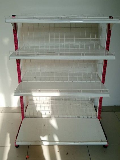 ชั้นเหล็กวางสินค้าสำหรับร้านค้า 