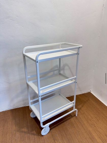 🔥IKEA SUNNERSTA  รถเข็นเหล็กวัสดุดีแข็งแรงน่าใช้แนะนำเลยค่ะสภาพโดยรวมยังดีมาก อาจมีร่องรอยการใช้งานเดิมมาบ้าง