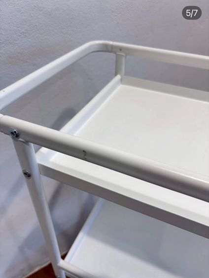 🔥IKEA SUNNERSTA  รถเข็นเหล็กวัสดุดีแข็งแรงน่าใช้แนะนำเลยค่ะสภาพโดยรวมยังดีมาก อาจมีร่องรอยการใช้งานเดิมมาบ้าง รูปที่ 5