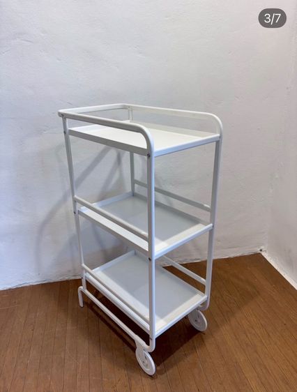 🔥IKEA SUNNERSTA  รถเข็นเหล็กวัสดุดีแข็งแรงน่าใช้แนะนำเลยค่ะสภาพโดยรวมยังดีมาก อาจมีร่องรอยการใช้งานเดิมมาบ้าง รูปที่ 3