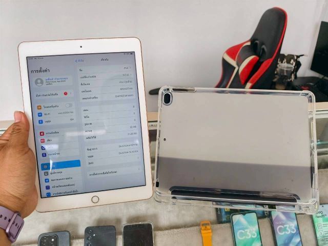 Ipad gen 6 32gb โดยรอบถือว่าสวย ส่งฟรี  แถมเคส  แบตยังอึด รูปที่ 2