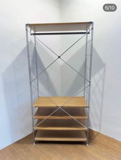 🔥MUJI stainless unit shelf ชั้นวางหนังสือสแตนเลสวัสดุดีแข็งแรงน่าใช้แนะนำเลยค่ะสภาพโดยรวมยังดีมากๆ วางมุมไหนก็สวย รูปที่ 6