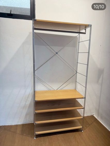 🔥MUJI stainless unit shelf ชั้นวางหนังสือสแตนเลสวัสดุดีแข็งแรงน่าใช้แนะนำเลยค่ะสภาพโดยรวมยังดีมากๆ วางมุมไหนก็สวย รูปที่ 10