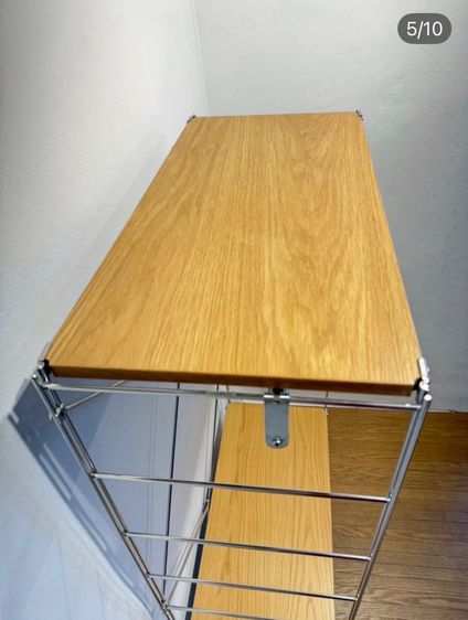 🔥MUJI stainless unit shelf ชั้นวางหนังสือสแตนเลสวัสดุดีแข็งแรงน่าใช้แนะนำเลยค่ะสภาพโดยรวมยังดีมากๆ วางมุมไหนก็สวย รูปที่ 5