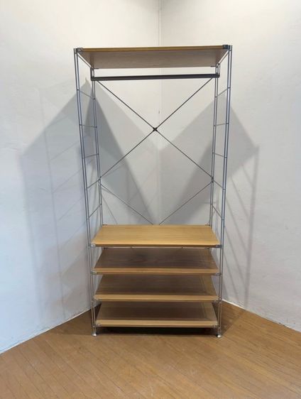 🔥MUJI stainless unit shelf ชั้นวางหนังสือสแตนเลสวัสดุดีแข็งแรงน่าใช้แนะนำเลยค่ะสภาพโดยรวมยังดีมากๆ วางมุมไหนก็สวย