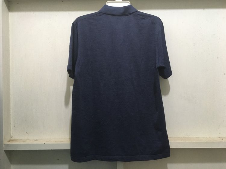 เสื้อโปโล DRY-EX แบรนด์ Uniqlo แพ็คคู่ (สินค้ามีตำหนิ) สีฟ้าพาสเทลกับสีกรมอมม่วง รูปที่ 3