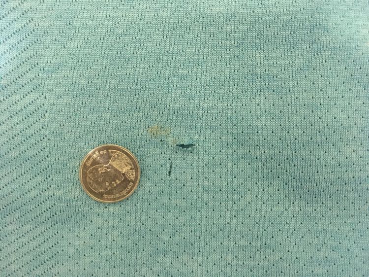 เสื้อโปโล DRY-EX แบรนด์ Uniqlo แพ็คคู่ (สินค้ามีตำหนิ) สีฟ้าพาสเทลกับสีกรมอมม่วง รูปที่ 18