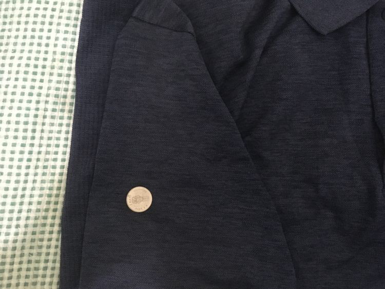 เสื้อโปโล DRY-EX แบรนด์ Uniqlo แพ็คคู่ (สินค้ามีตำหนิ) สีฟ้าพาสเทลกับสีกรมอมม่วง รูปที่ 9