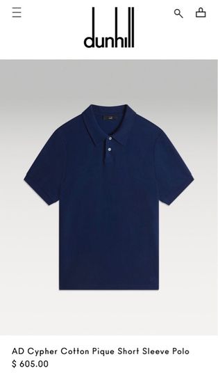 ⚠️MADE IN ITAL‼️เสื้อโปโล dunhill ของแท้ รุ่นใหม่ แบบสวย รูปที่ 10