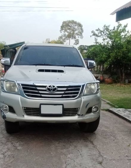 Toyota Hilux Vigo Champ 2014 Smart Cab 2.5 E VNT Prerunner Pickup ดีเซล เกียร์ธรรมดา เทา รูปที่ 4