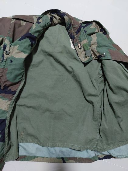เสื้อลายพรางวู้ดแลนด์  Field Jacket M65 By John Ownber ขนาดตามป้าย Medium Short ผ้าสวยสียังเข้มอยู่ อุปกรณ์ครบทุกจุด  รูปที่ 10