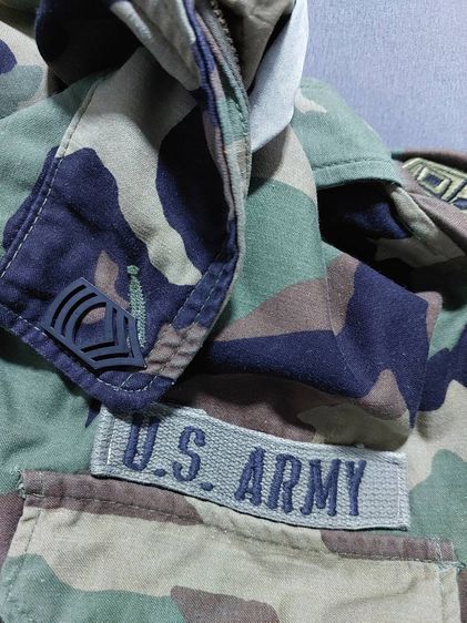 เสื้อลายพรางวู้ดแลนด์  Field Jacket M65 By John Ownber ขนาดตามป้าย Medium Short ผ้าสวยสียังเข้มอยู่ อุปกรณ์ครบทุกจุด  รูปที่ 15