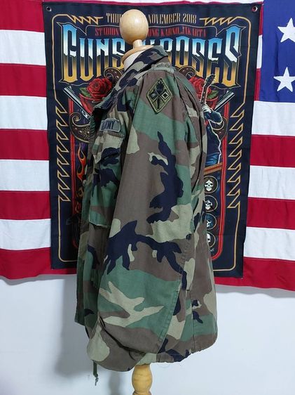 เสื้อลายพรางวู้ดแลนด์  Field Jacket M65 By John Ownber ขนาดตามป้าย Medium Short ผ้าสวยสียังเข้มอยู่ อุปกรณ์ครบทุกจุด  รูปที่ 5