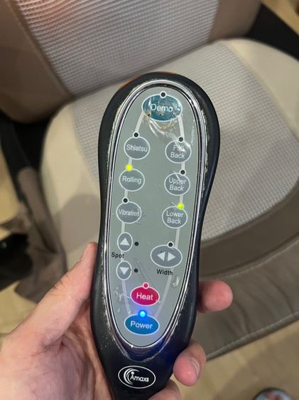  เบาะนวดไฟฟ้าระบบลูกกลึ้ง นวดแผ่นหลัง ไหล่ คอ มีโหมดปรับร้อน ยี่ห้อ Amaxs อย่างดี รูปที่ 2