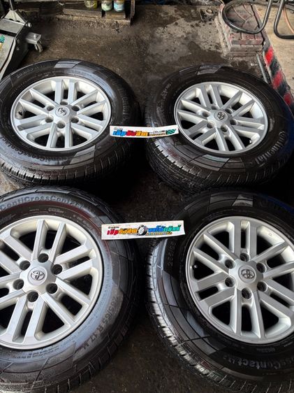 ล้อแม็กแท้ขอบ17 TOYOTA พร้อมยางป้ายแดงปี25 รูปที่ 3
