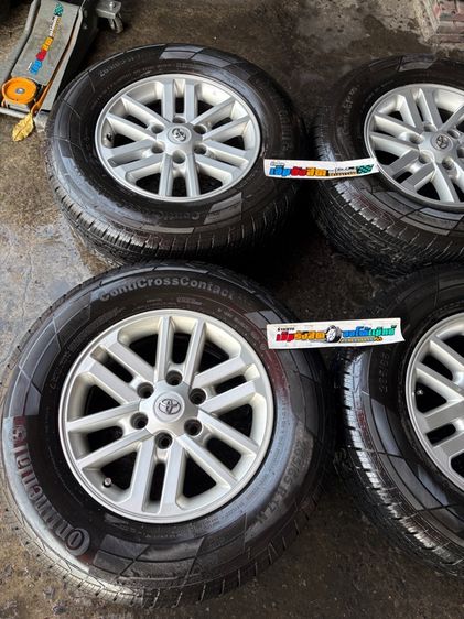 ล้อแม็กแท้ขอบ17 TOYOTA พร้อมยางป้ายแดงปี25 รูปที่ 4