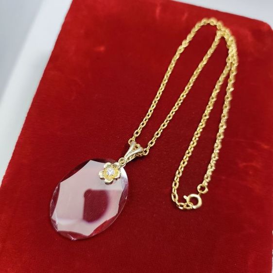 🔖สร้อยพร้อมจี้แว่นขยาย สีทองสด ของจริงสวยมาก งานจากญี่ปุ่น รูปที่ 8