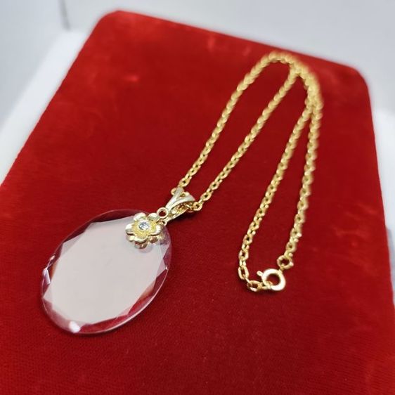 🔖สร้อยพร้อมจี้แว่นขยาย สีทองสด ของจริงสวยมาก งานจากญี่ปุ่น รูปที่ 7