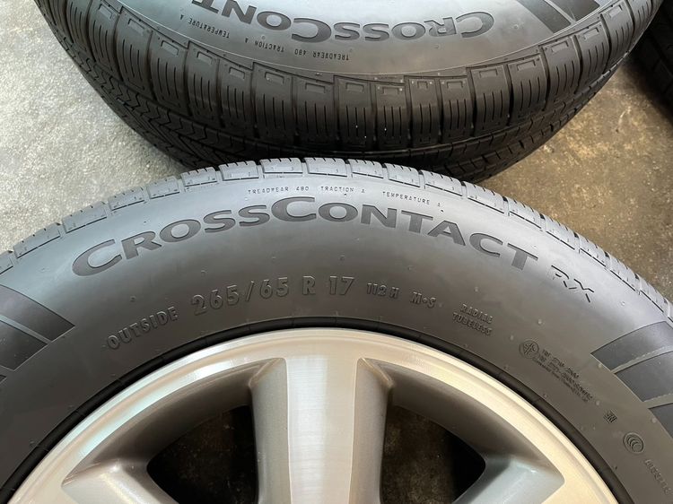 ✨ล้อแม็ก✨Toyota Fortuner ก้านใหญ่ ขอบ 17 เทาหน้าเงา พร้อมยางป้ายแดง 265-65-17 Continental💥ปี 25💥 รูปที่ 7