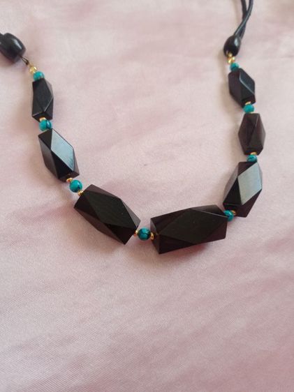 สร้อยคอวัสดุธรรมชาติ ตอกITALY ตัวเล็กๆตรงหางสร้อย งานนอกสวย  รูปที่ 2