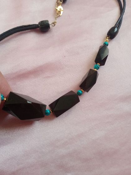 สร้อยคอวัสดุธรรมชาติ ตอกITALY ตัวเล็กๆตรงหางสร้อย งานนอกสวย  รูปที่ 4