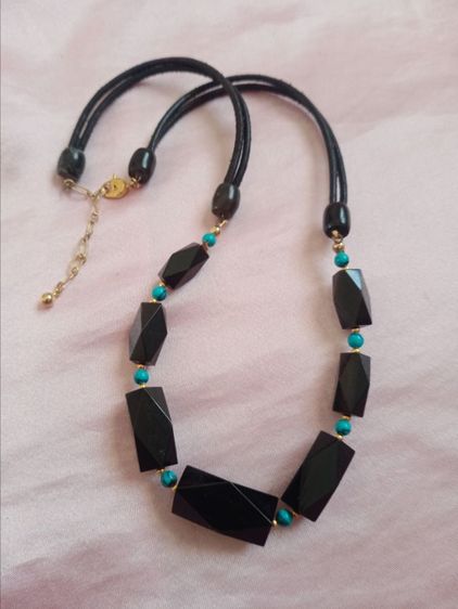 สร้อยคอวัสดุธรรมชาติ ตอกITALY ตัวเล็กๆตรงหางสร้อย งานนอกสวย 