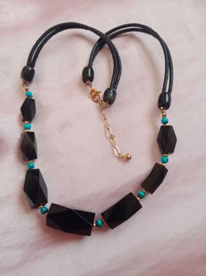 สร้อยคอวัสดุธรรมชาติ ตอกITALY ตัวเล็กๆตรงหางสร้อย งานนอกสวย  รูปที่ 3