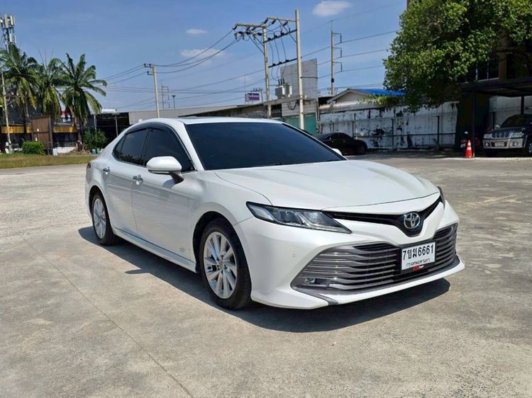 Toyota Camry 2019 2.5 G เบนซิน เกียร์อัตโนมัติ ขาว รูปที่ 3