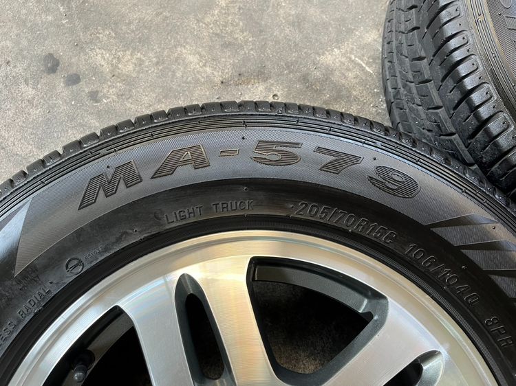 ✨ล้อแม็ก✨Honda CRV ขอบ 15 เทาหน้าเงา พร้อมยาง 205-70-15 Maxxis♨️ปี 24♨️ รูปที่ 7