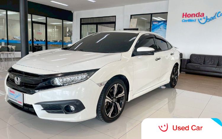 Honda Civic 2016 1.5 Turbo RS Sedan เบนซิน ไม่ติดแก๊ส เกียร์อัตโนมัติ ขาว