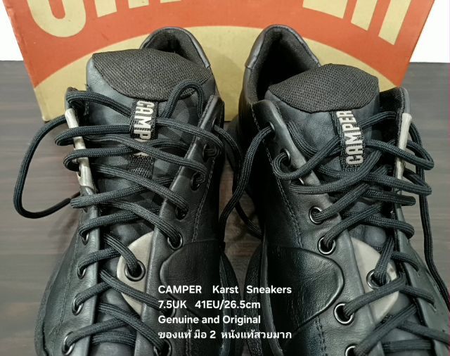 CAMPER Karst Sneakers, Unisex 41EU(26.5cm) Original ของแท้ มือ 2 สภาพแทบไม่ต่างจากมือ 1, รองเท้า CAMPER หนังแท้ พื้นเต็ม ใหม่กริ๊บ สวยมาก รูปที่ 17