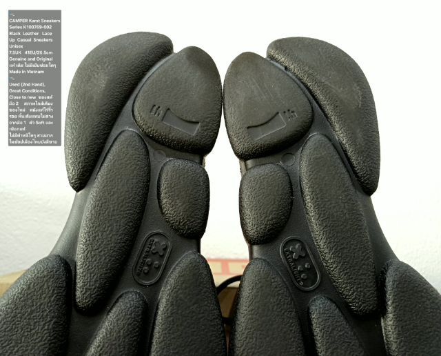 CAMPER Karst Sneakers, Unisex 41EU(26.5cm) Original ของแท้ มือ 2 สภาพแทบไม่ต่างจากมือ 1, รองเท้า CAMPER หนังแท้ พื้นเต็ม ใหม่กริ๊บ สวยมาก รูปที่ 11