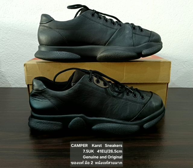 CAMPER Karst Sneakers, Unisex 41EU(26.5cm) Original ของแท้ มือ 2 สภาพแทบไม่ต่างจากมือ 1, รองเท้า CAMPER หนังแท้ พื้นเต็ม ใหม่กริ๊บ สวยมาก รูปที่ 14